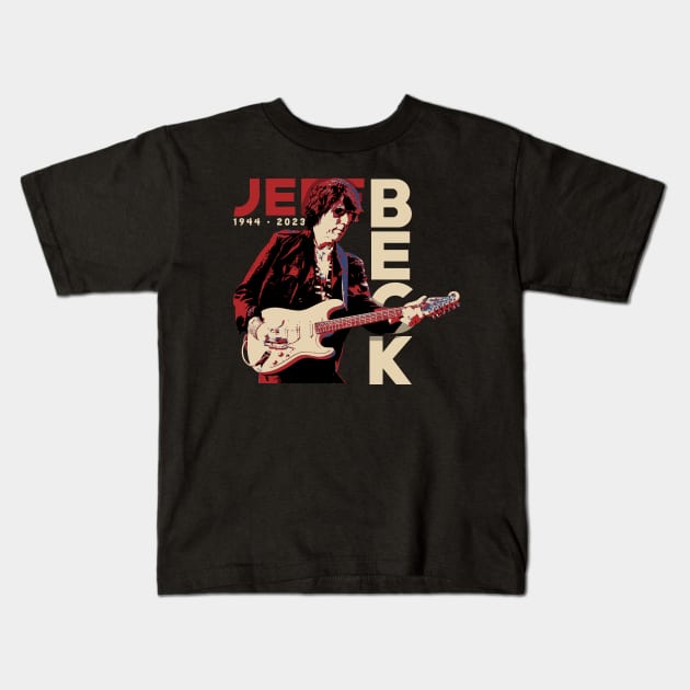 Jeff Beck Kids T-Shirt by mia_me